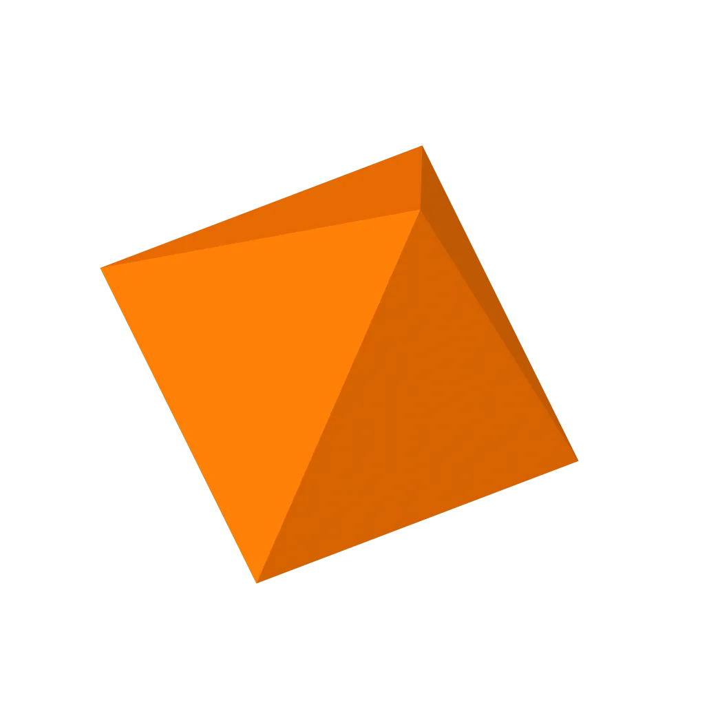 octaedro laranja