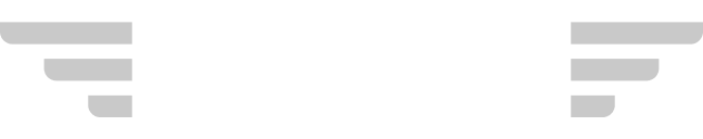 A logo featuring the word 'ACE' in bold, white capital letters on a black background. The text is flanked on both sides by stylized grey wing icons, each made of three horizontal bars of varying lengths.