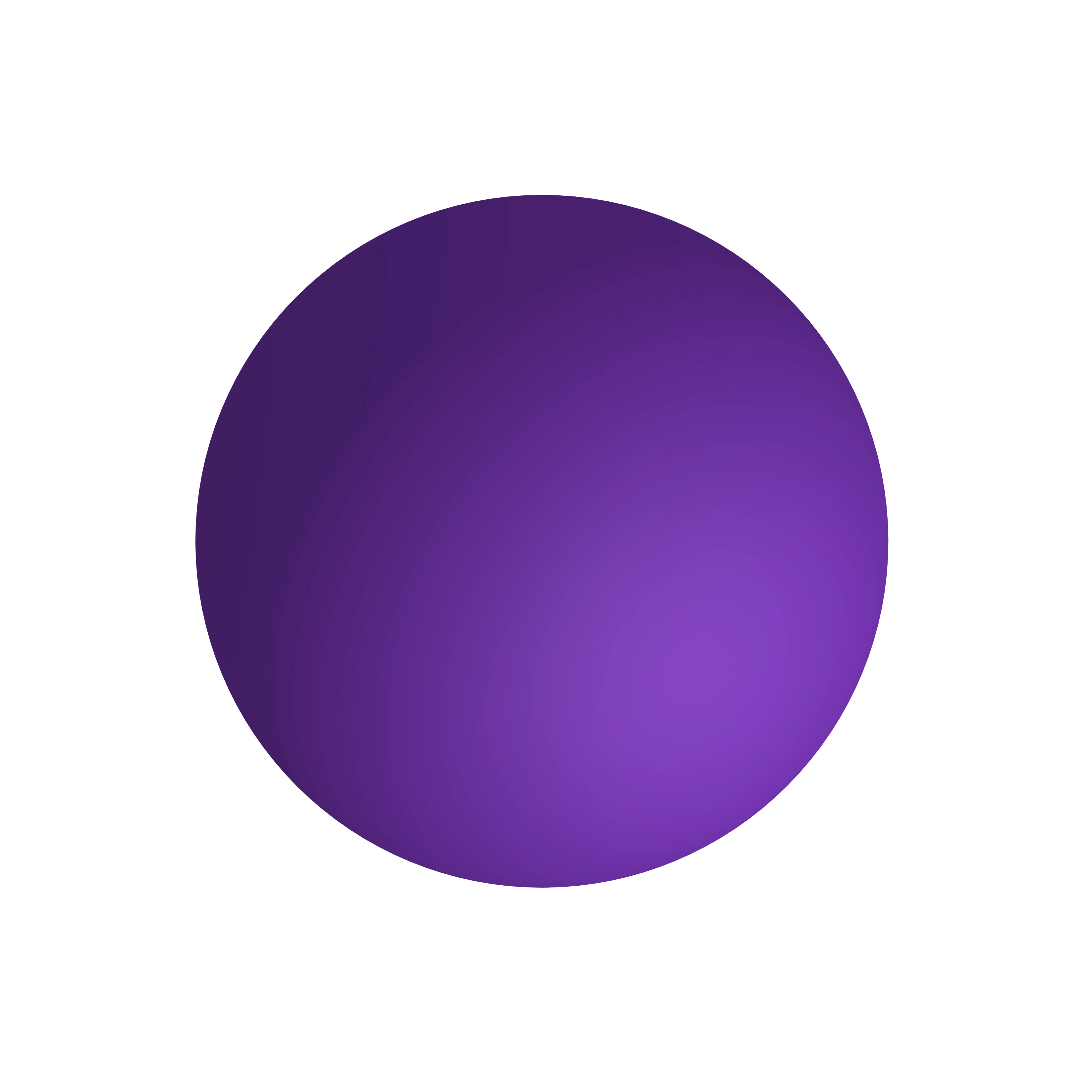 Figura di sfera viola