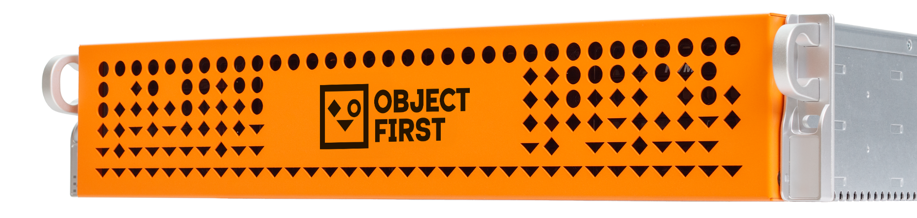 server with Object First logo in front panel